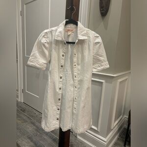 White denim Lone Star short sleeve dress, size XS